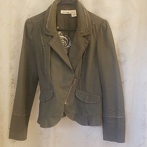 DKNY Petite Military Style Cropped Jacket